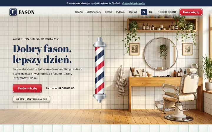 Zrzut strony: Barber