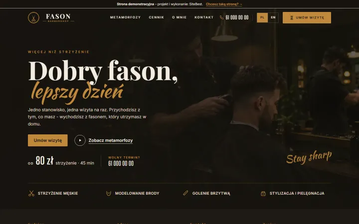 Zrzut strony Fason