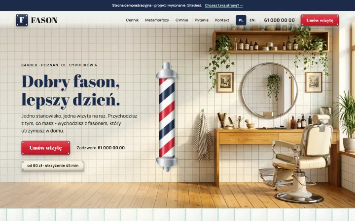 Zrzut strony: Barber