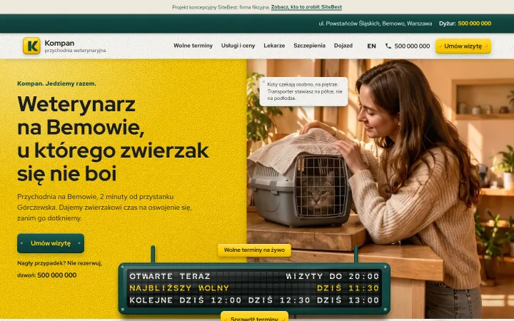 Kompan website on desktop - screenshot of the live site
