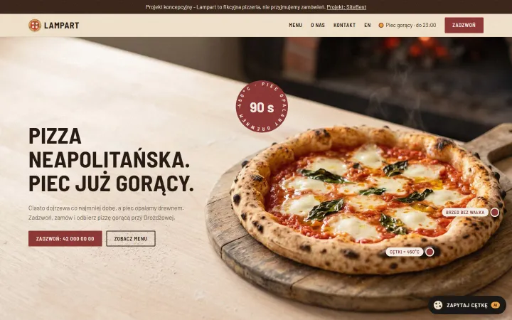Zrzut strony: Pizzeria