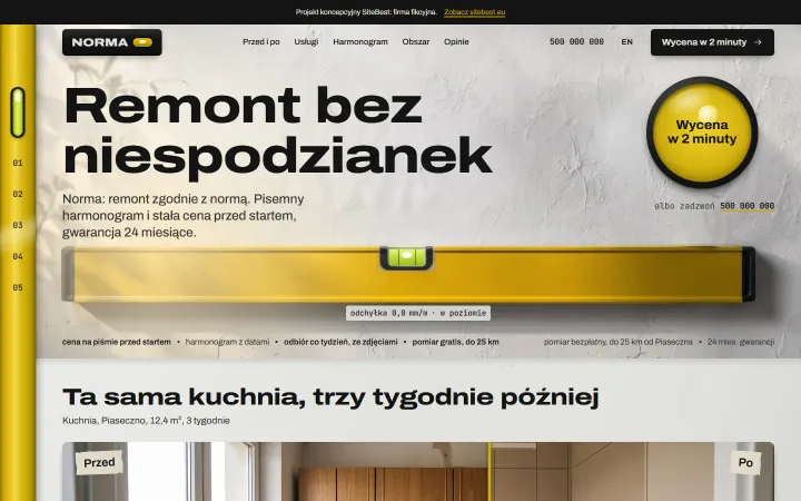Norma website on desktop - screenshot of the live site