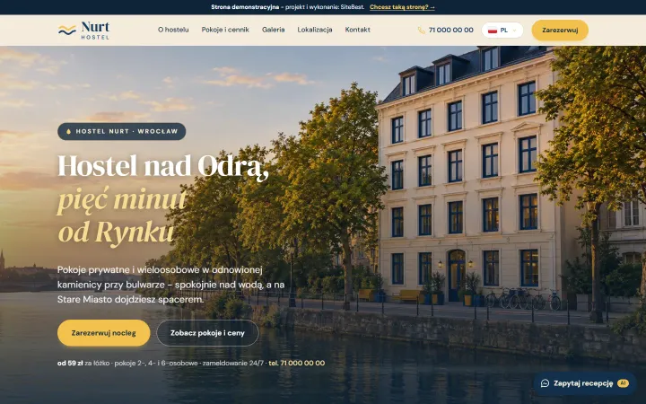 Zrzut strony: Hotelarstwo