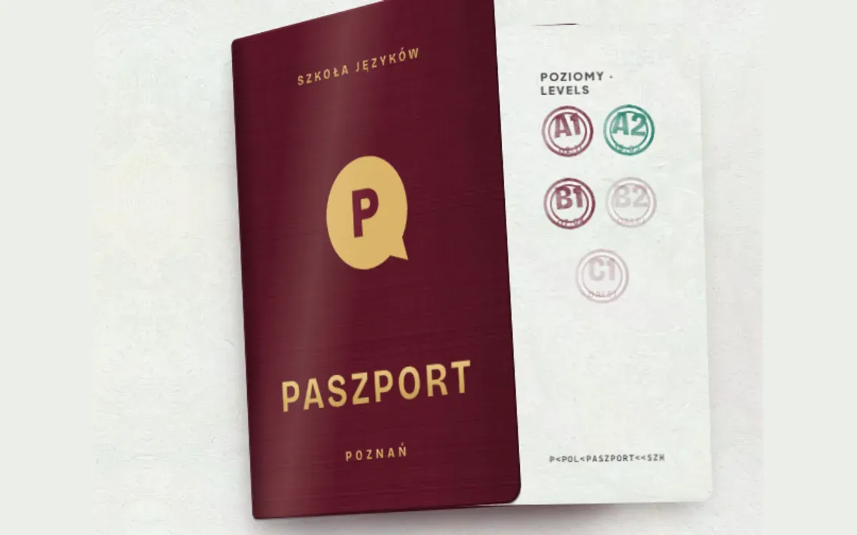 A passport as the school’s symbol: part of the Paszport website